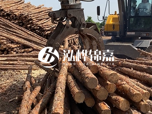 松木樁批發(fā)廠家泓樺錦嘉-松木樁樁尖為什么要削成三棱錐？