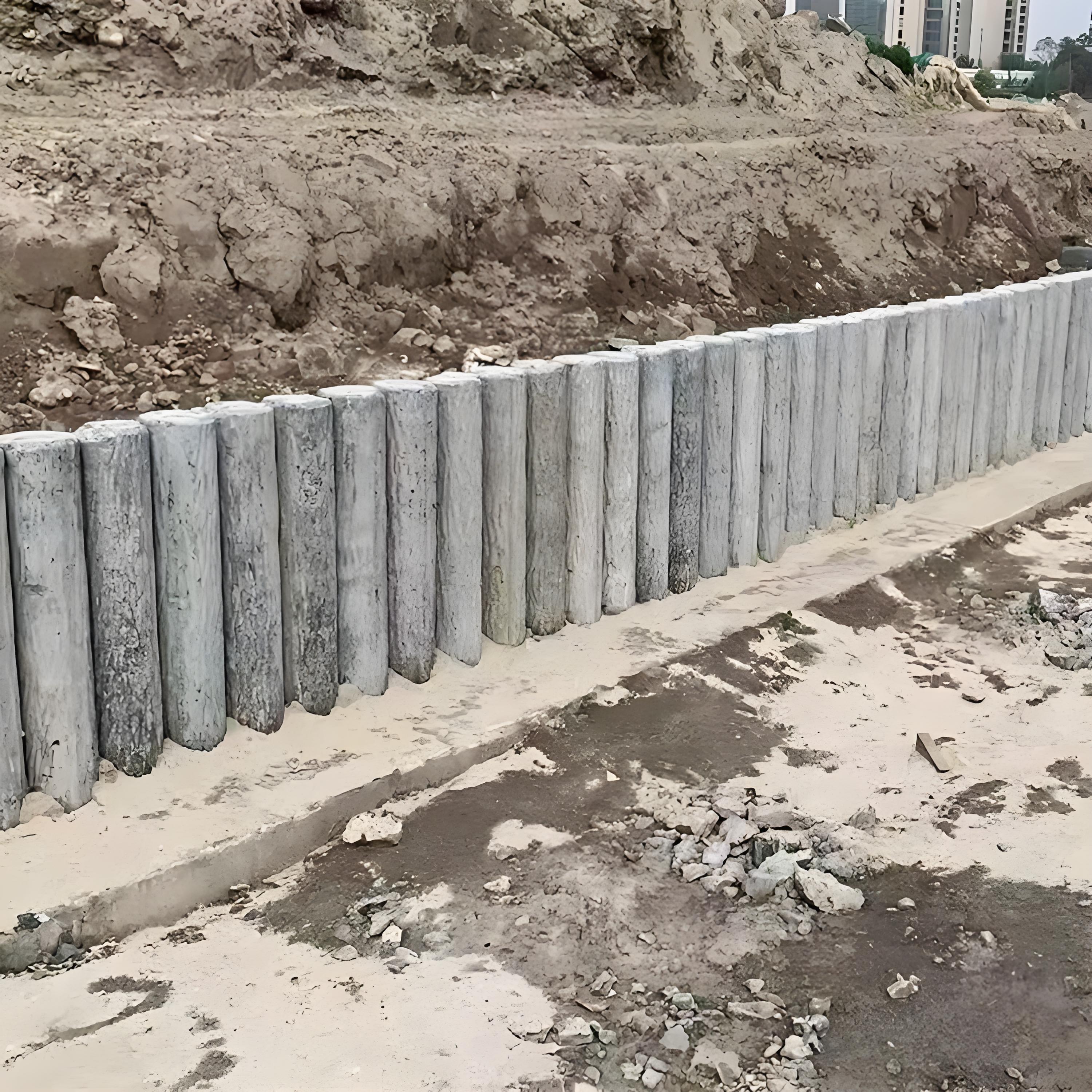 打仿木樁后發(fā)現(xiàn)歪了怎么辦？能拔出來重打嗎？?